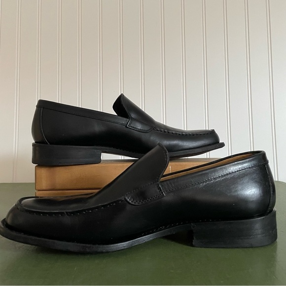 Varda NYC Unisex Luxury Hand Made Loafers in Black Leather *Italy* - Picture 14 of 15